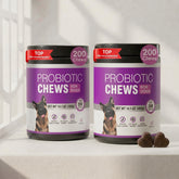 2-Pack With probiotics sourced directly from the gut of healthy dogs, TTLXR Dog Probiotic Soft Chewables are instantly recognized by your dog’s microbiome to colonize quickly and deliver benefits for occasional diarrhea, while supporting digestive health.
