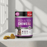 Fleas? Ticks? Meet your match. TTLXR Flea & Tick Bites include wholesome and effective ingredients that help eliminate and repel fleas, ticks, and their eggs, while also supporting skin health — all with a yummy flavor dogs love.