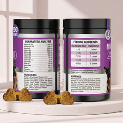 2-PackTTLXR 24-in-1 Multivitamin Soft Chews Support 24 Areas of Dog Wellness for All Breeds with Glucosamine & Chondroitin for Joints, Digestive Enzymes & Probiotics, Grain-Free Skin & Coat, and Immune Health.