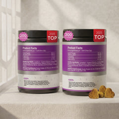 2-Pack | Meet TTLXR Flea & Tick Bites: A Wholesome, Effective, and Yummy Way to Help Eliminate and Repel Fleas, Ticks, and Their Eggs While Supporting Skin Health.