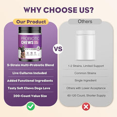 TTLXRL Probiotic Soft Chews for Dogs, 2-Pack